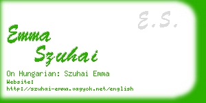 emma szuhai business card